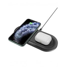  Беспроводная зарядка Borofone BQ7 Prominent dual 10W wireless fast charger (черный) 
