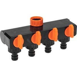  Разветвитель для шланга Четыре Сезона 62-0225 на 4 канала 1/2, 3/4 