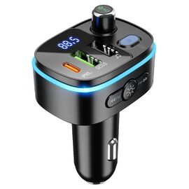  Автомобильный FM-трансмиттер Hoco E62 PD20W QC3.0 BT (black) (207599) 