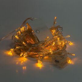  Гирлянда внутренняя нить 6 метров, 60 диодов, желтый 