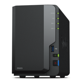  СХД SYNOLOGY DS223 настольное исполнение 2BAY No HDD 