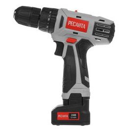  Дрель-шуруповерт ударная Ресанта ДА-24-2ЛК-У (кейс в комплекте) 