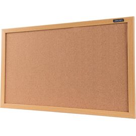  Доска пробковая Deli 8765 пробка желтый 90x120см деревянная рама 