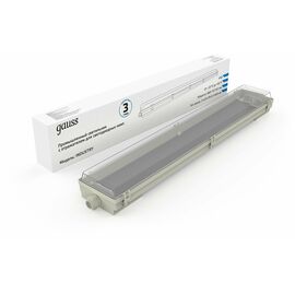  Светильник Gauss Industry 909410260 36Вт серый прямоугольный 