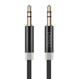  Аудио-кабель PERO MC-01 2x3.5 JACK, 2м, Black 