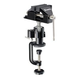  Тиски настольные, многофункциональные MATRIX (18508), смен.насадка-хомут для дрели,шарнирный мех-зм, 70 мм 