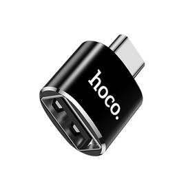  Переходник HOCO UA5, Type-C - USB, черный, OTG 