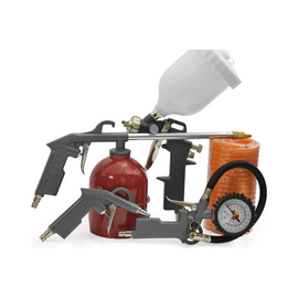  Набор пневматический Pegas pneumatic 2801 5 предметов краскораспылитель, пистолет для подкачки шин, продувочный и моющий пистолет 