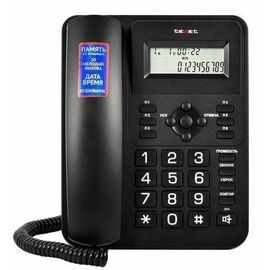  Телефон TEXET TX-264 черный 