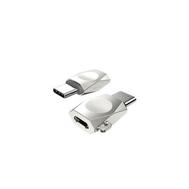  Адаптер для Type-C micro USB Hoco UA8 (Pearl nikel) 