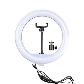  Кольцевая лампа BD-330 с пультом на проводе, диаметр 33см, в коробке (White) 