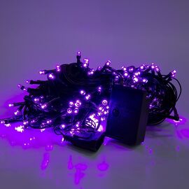  Гирлянда внутренняя нить 20 метров, 200 диодов, фиолетовый (черный провод) 