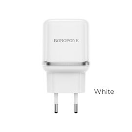  СЗУ BOROFONE BA36A High speed 1USB, QC3.0 (белый) 