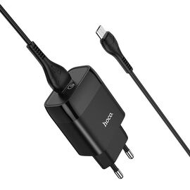  СЗУ HOCO C72Q Glorious single port QC3.0 + Micro (черный) 