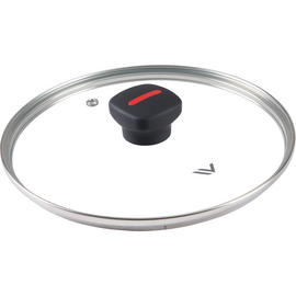  Крышка стеклянная Vensal Roche VS4306 18см с ободом из нержавеющей стали 