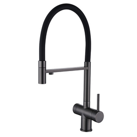  Смеситель Emar ЕС-7024 PVD Dark вороненая сталь 