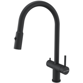  Смеситель для кухни KUCHENSTERN Brunn-FS 751BL80 черный 