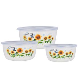  Набор мисок ZEIDAN Z-80625-03 подсолнухи 