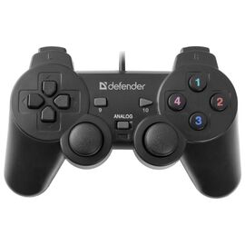  Геймпад Defender Omega, USB, 12 кнопок, 2 мини-джойстика, виброотдача, кабель: 1,8 м 