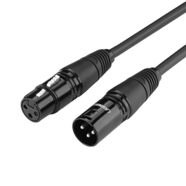  Аудиокабель UGREEN AV130 (20711) XLR Cannon Male to Female Microphone Extension Audio Cable 3m Black 