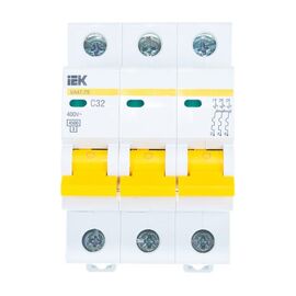  Выключатель IEK ВА47-29 (MVA20-3-032-C) автоматический 32A тип C 4.5kA 3П 400В 3мод белый (упак. 1шт) 
