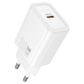  Зарядное устройство HOCO N60 Gentle single port PD20W charger (EU) White 