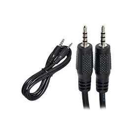  Кабель DeTech AUX 3,5mm Pin 3 pole M/M 1.25м 