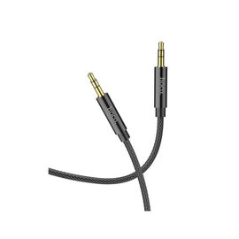  Дата-кабель Hoco UPA19 AUX 3,5mm audio cable (L-1M) с микрофоном черный 