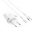  СЗУ HOCO C12Q Smart QC3.0 + Micro (белый) 
