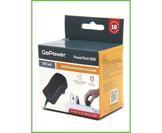  Блок питания GoPower PowerTech 500 универсальн. импульсный (1/100) 