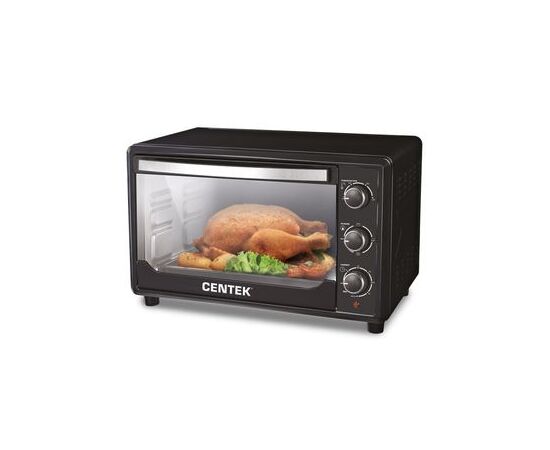  Электропечь Centek CT-1538-50 BLACK (черн)  <50л>  2000Вт, таймер 90 мин, 4 режима, max 320° 