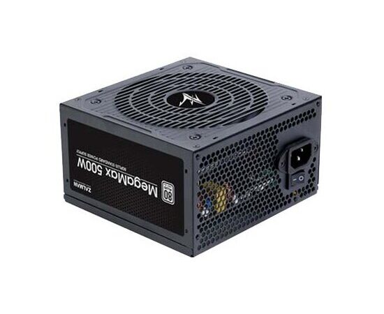  Блок питания Zalman 500W ZM500-TXII, (20+4+4+4) pin, 2x(6+2) pin, 5xSATA, 3xMolex, FDD, 14 см, кабель питания, Active P 
