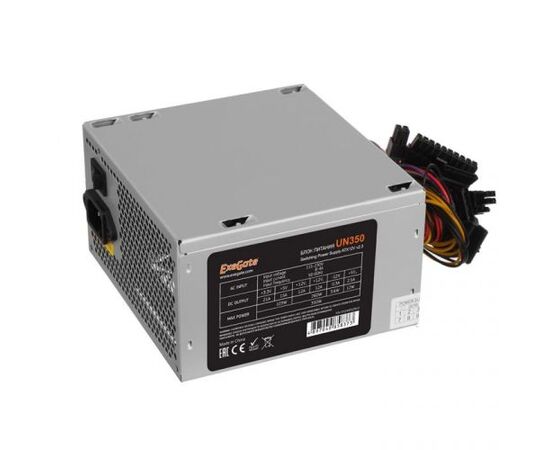 Блок питания ExeGate EX244552RUS 350W UN350, ATX, 12cm fan, 24p+4p, 3xSATA, 2xIDE, FDD 
