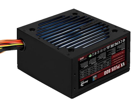 Блок питания Aerocool VX Plus (VX Plus 800 RGB) 800W, ATX, RGB, 20+4 pin, 120mm fan, 6xSATA 