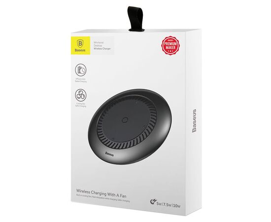  Беспроводное зарядное устройство BASEUS Whirlwind Desktop, 2A, 10W, черный 