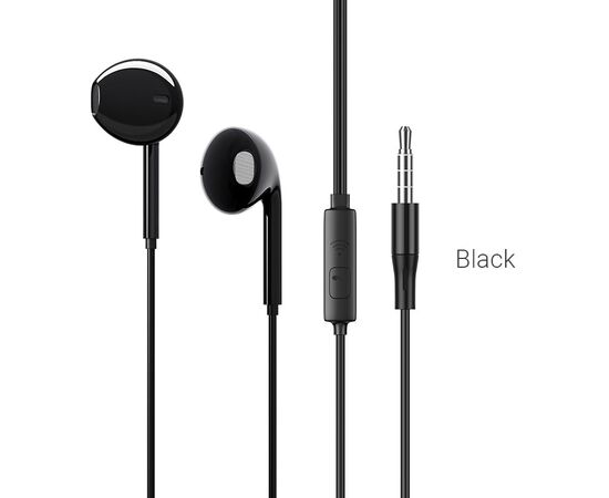  Наушники BOROFONE BM54 Maya universal earphones with microphone (чёрный) 