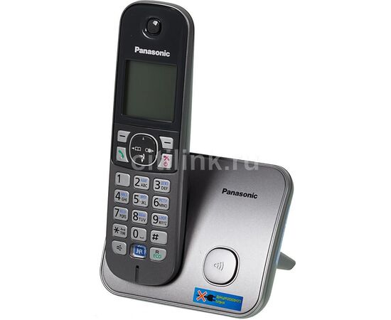  Радиотелефон Dect Panasonic KX-TG6811RUM серый металлик АОН 