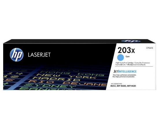  Картридж лазерный HP 203X CF541X голубой (2500стр.) для HP M254/280/281 