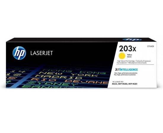  Картридж лазерный HP 203X CF542X желтый (2500стр.) для HP M254/280/281 