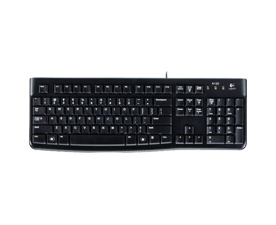  Клавиатура Logitech K120 EER, USB чёрная (920-002506) 