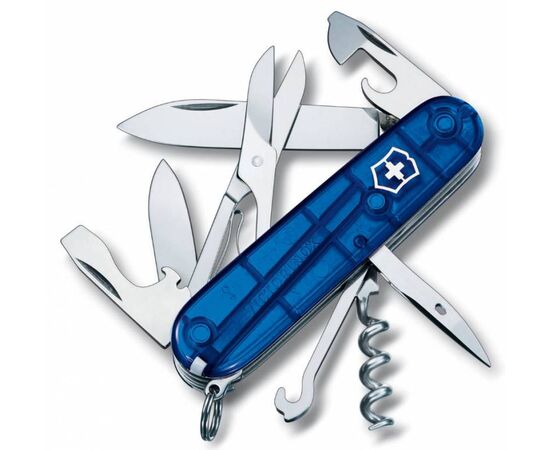  Нож перочинный Victorinox Climber (1.3703.T2) 91мм 14функций синий полупрозрачный карт.коробка 