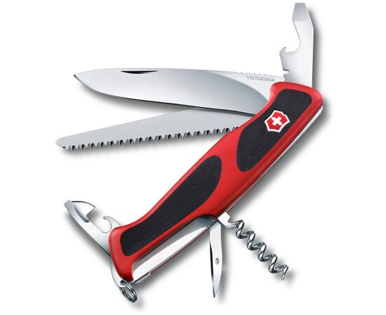  Нож перочинный Victorinox RangerGrip 61 (0.9553.MC) 130мм красный/черный карт.коробка 