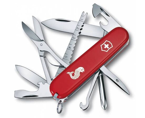  Нож перочинный Victorinox Fisherman (1.4733.72) 91мм 18функций красный карт.коробка 