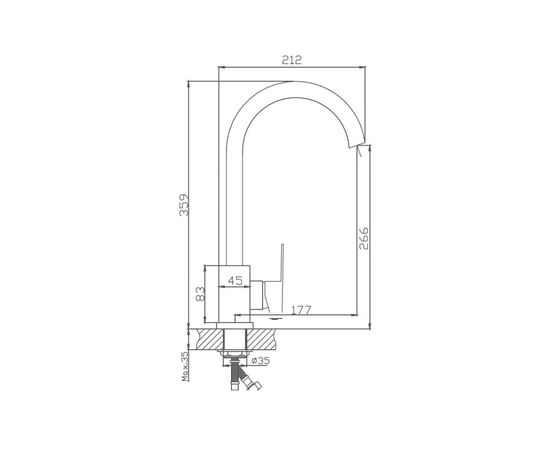  Смеситель для кухни Haiba HB70802 