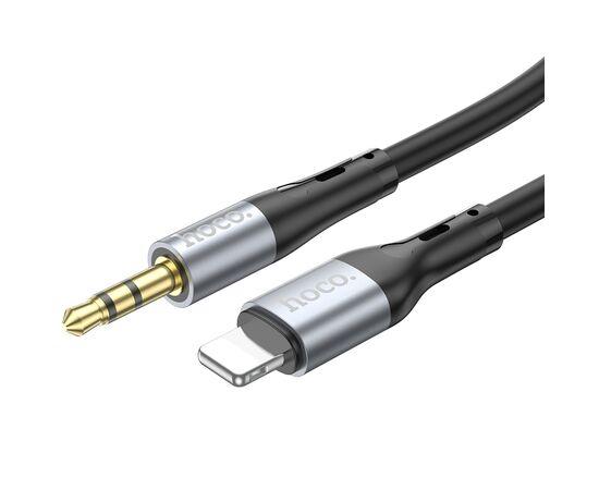  Аудио-адаптер HOCO UPA22 iP silicone digital audio conversion cable (черный) 