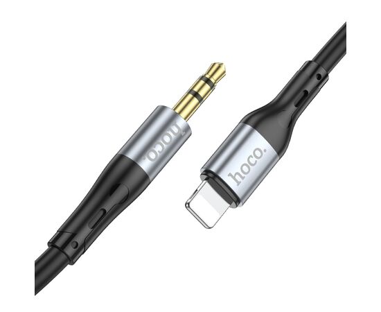  Аудио-адаптер HOCO UPA22 iP silicone digital audio conversion cable (черный) 
