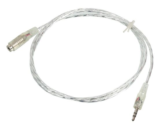  Кабель-удлинитель аудио Buro Jack 3.5 (m)/Jack 3.5 (f) 1м прозрачный (CAB025-1M) 