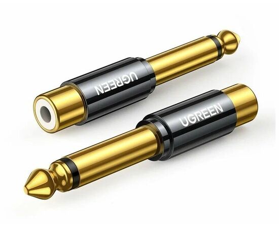  Адаптер UGREEN AV169 80731 6.35mm Male to RCA Female Adapter 