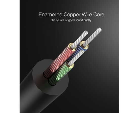  Кабель UGREEN AV119 10733 3.5mm Male to 3.5mm Male Cable 1m Black 