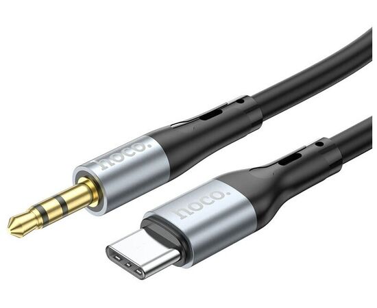  Аудио-адаптер HOCO UPA22 Type-C silicone digital audio conversion cable (черный) 